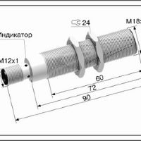 Оптический лазерный датчик ВБО-М18-76Р(с27)-8352-СА.02.51(10м)