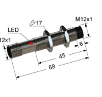 Индуктивный датчик  ВБИ-М12-70Р-2121-К.0(Upg)