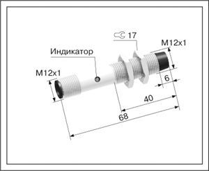 Индуктивный датчик ВБИ-М12-70Р-2121-З