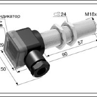 Оптический лазерный датчик ВБО-М18-60К-3123-СА.02