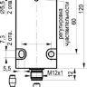 Габаритный чертеж OX IC123P-43N-8000-LES4