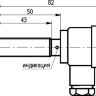 Габаритный чертеж ISB AT2A-32N-2F-L