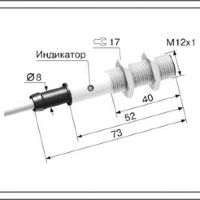 Индуктивный датчик ВБИ-М12-55С-1111-З