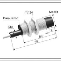 Индуктивный датчик ВБИ-М18-50С-2121-З