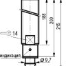 Габаритный чертеж ISB WF42S8-31N-4-LZ-1