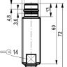 Габаритный чертеж ISB WC43S8-31P-1,5-S4-35