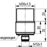 Габаритный чертеж ISN FC71A-31N-20-LS4