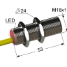 Индуктивный датчик ВБИ-М18-55У-1111-З(Upg)