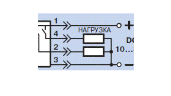 Схема подключения Емкостный датчик ВБЕ-П40-40Р-2113-ЗА