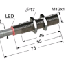 Индуктивный датчик ВБИ-М12-50С-1111-С.51(Upg)