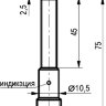 Габаритный чертеж ISN EC13B-21-2,5-LPS4