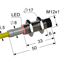 Индуктивный датчик ВБИ-М12-34С-2122-З(Upg)