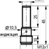 Габаритный чертеж ISB BC13B-31N-1,5-LS4