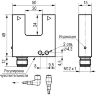 Габаритный чертеж OU NC3A5-43P-R20-LZS4