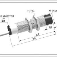 Емкостной датчик ВБЕ-М18-76У-2121-ЗА