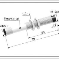 Индуктивный датчик ВБИ-М12-80Р(с27)-2251-Л