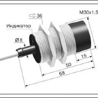 Индуктивный датчик ВБИ-М30-50С-2121-З