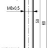 Габаритный чертеж ISN EC1B-31N-2,5-LS40