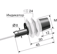 Индуктивный датчик ВБИ-М18-34С-2111-З