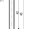 Габаритный чертеж ISN E0B-1,2-N