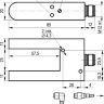 Габаритный чертеж OMB NC03A5-43N-R25-LZS4