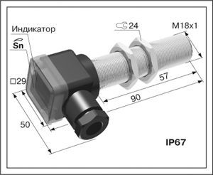 Емкостной датчик ВБЕ-М18-60К-1112-ЗА