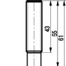 Габаритный чертеж ISN E2A-43P-4-L