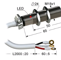 Индуктивный датчик ВБИ-М18-65С-1121-З.0(питание от бортсети)