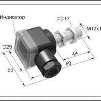 Индуктивный датчик ВБИ-М12-45К-1112-З