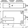 Габаритный чертеж OMG N04A5-43N-R10-LZ