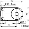 Габаритный чертеж ISB RC1A5-31N-R10-LZS4