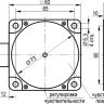 Габаритный чертеж ISN IC7P5-R50-N-S4