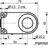 Габаритный чертеж ISB RC1A5-31N-R20-LZS4