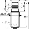 Габаритный чертеж ISB WC61A8-31N-3-S4-3,5