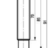 Габаритный чертеж ISB A42A-01G-7E-L