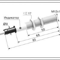 Индуктивный датчик ВБИ-М12-70С-1252-Л