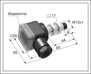 Индуктивный датчик ВБИ-М12-45К-2112-З