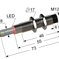 Индуктивный датчик ВБИ-М12-55С-2112-С.51(Upg)