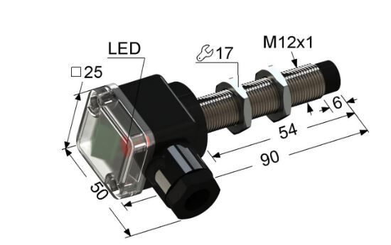 Индуктивный датчик ВБИ-М12-55К-2251-Л