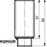 Габаритный чертеж ISB AC85A-02G-10E-LR18