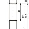 Габаритный чертеж ISN E41A-21-8-LP