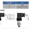Датчик тиску п’єзорезистивний серії BCT22- 10бар вихід 4…20mA  різьба G1/4