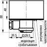 Габаритный чертеж ISB DT11A5-02G-R35E-L