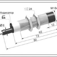 Емкостной датчик ВБЕ-М18-76С-2111-ЗА