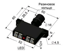 Индуктивный датчик ВБИ-Б10-60К-2123-З