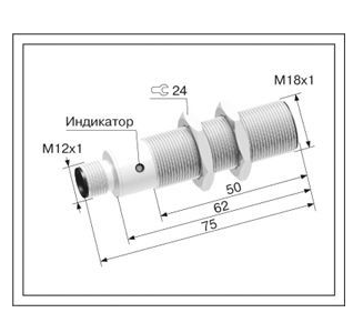 Индуктивный датчик ВБИ-М18-76Р-1111-С.51