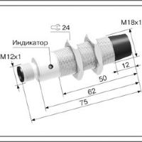  Индуктивный датчик с аналоговым выходом ДПА-М18-65Р-2110-Н