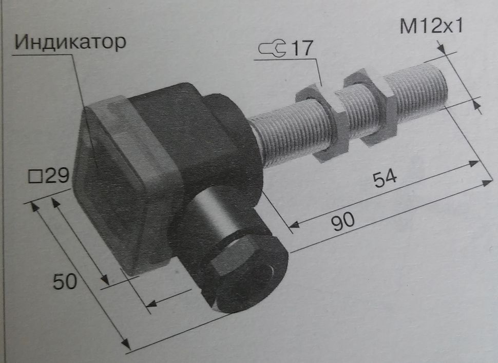Индуктивный датчик ВБИ-М12-55К-2351-Л