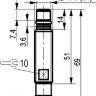 Габаритный чертеж ISB WC26S8-31N-1,5-S4-50