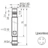 Индуктивный датчик ISB WC214S8-31P-1,5-ZS4-50